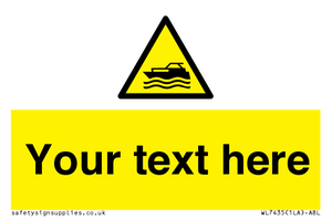 Custom Warning motorised watercraft